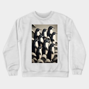 The March of the Penguins - Inuit Art Crewneck Sweatshirt